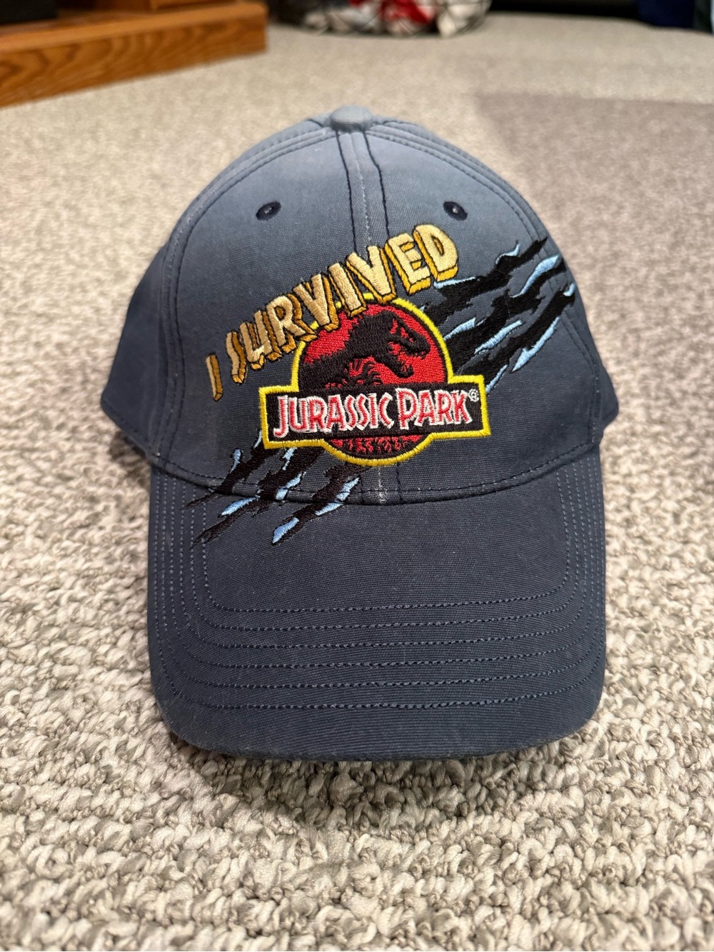 Vintage Universal Orlando I Survived Jurassic Park Hat